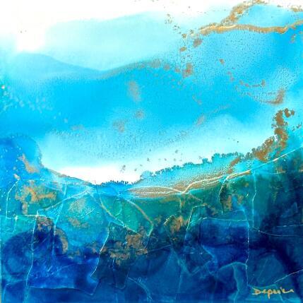 Peinture 2853 Poésie marine par Depaire Silvia | Tableau Abstrait Acrylique Marine, Minimaliste, Paysages