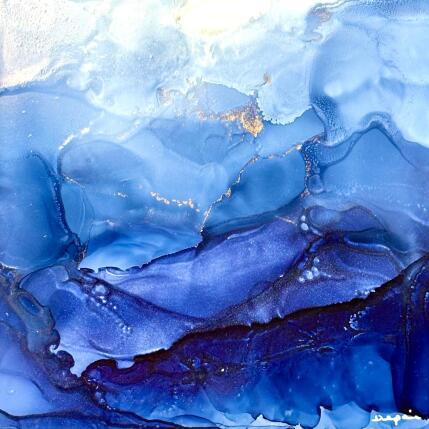 Peinture 2751 Bleu velvet par Depaire Silvia | Tableau Abstrait Acrylique Marine, Minimaliste, Paysages