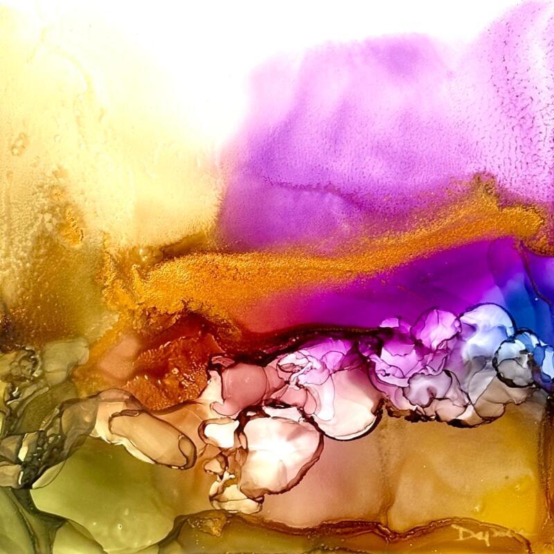 Peinture 2862 Les joyaux du Louvre par Depaire Silvia | Tableau Abstrait Paysages Marine Minimaliste Acrylique