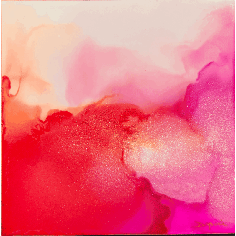 Painting 2684 Poésie florale by Depaire Silvia | Painting Abstract Acrylic