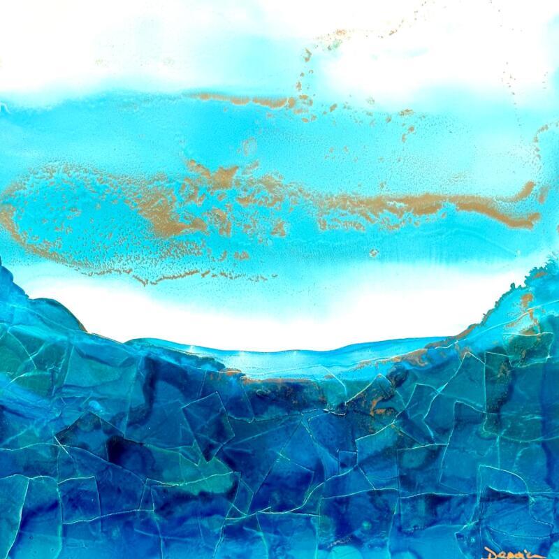 Peinture 2209 Poésie florale par Depaire Silvia | Tableau Abstrait Paysages Marine Minimaliste Acrylique