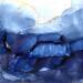 Painting 2782 Bleu velvet by Depaire Silvia | Painting Abstract Landscapes Marine Minimalist Acrylic