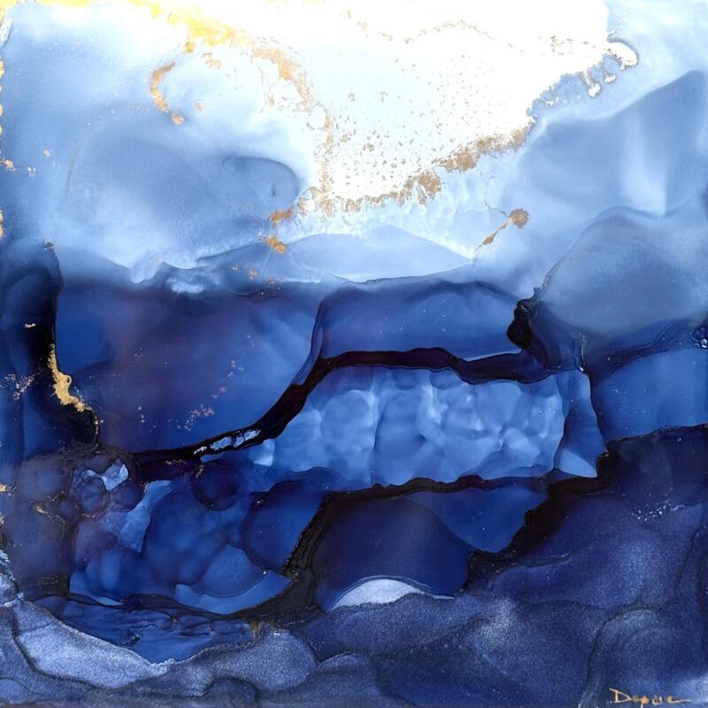 Painting 2782 Bleu velvet by Depaire Silvia | Painting Abstract Landscapes Marine Minimalist Acrylic