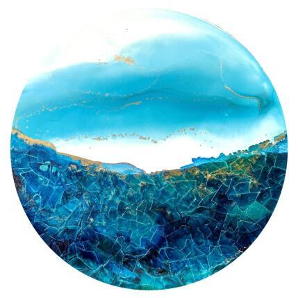 Peinture 2609 Poésie florale par Depaire Silvia | Tableau Abstrait Acrylique Marine, Minimaliste, Paysages