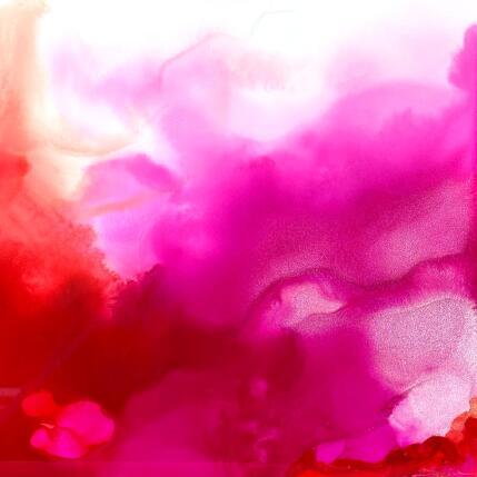 Peinture 2715 Poésie florale par Depaire Silvia | Tableau Abstrait Acrylique Minimaliste, Paysages