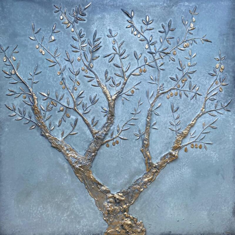 Gemälde Olivier von Trébucq Marion  | Gemälde Figurativ Natur Holz Acryl Pigmente