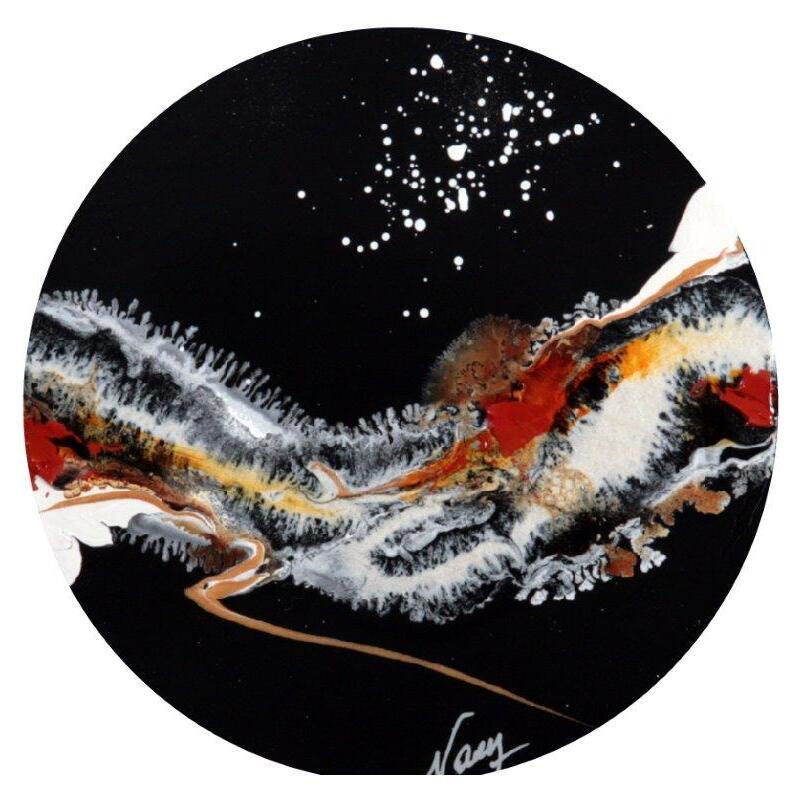 Painting C3368 by Naen | Painting Abstract Acrylic Ink