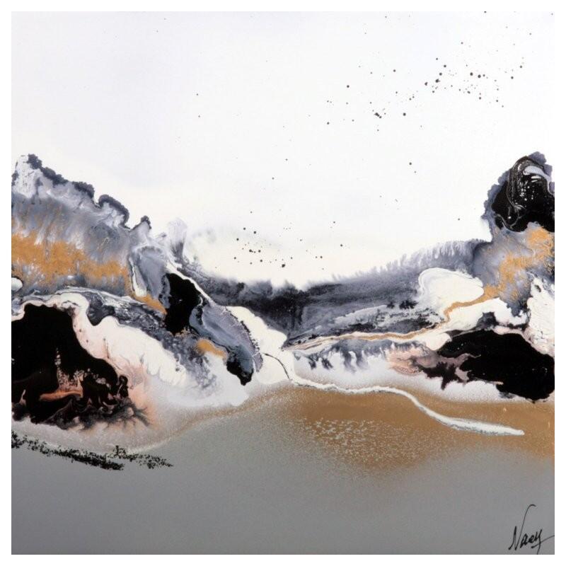 Peinture C3669 par Naen | Tableau Abstrait Acrylique Encre