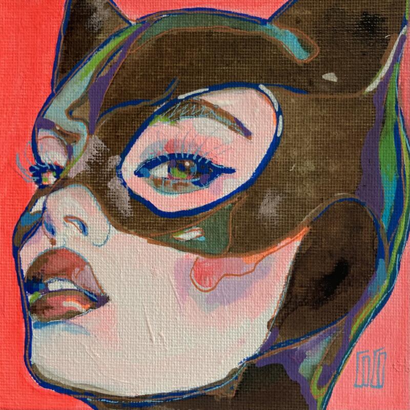 Peinture Catwoman par Coco | Tableau Figuratif Portraits Acrylique