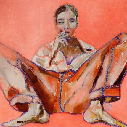 Peinture Pause par Coco | Tableau Figuratif Acrylique Portraits