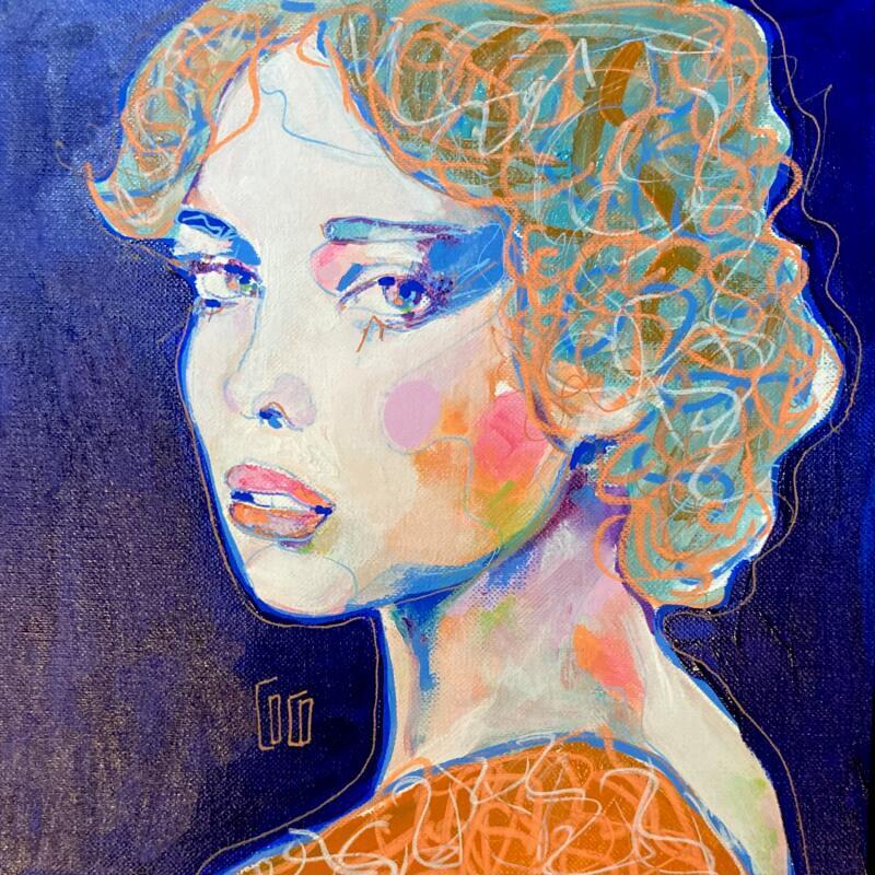 Peinture Serpentine par Coco | Tableau Figuratif Portraits Acrylique
