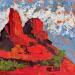 Peinture Bell Rock par O'Donnell Karen | Tableau Impressionnisme Paysages Huile