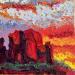 Painting Cathedral Sunset by O'Donnell Karen | Painting Impressionism Landscapes Oil