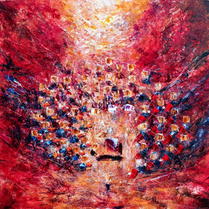 Peinture Concert flamboyant par Reymond Pierre | Tableau Figuratif Musique Huile