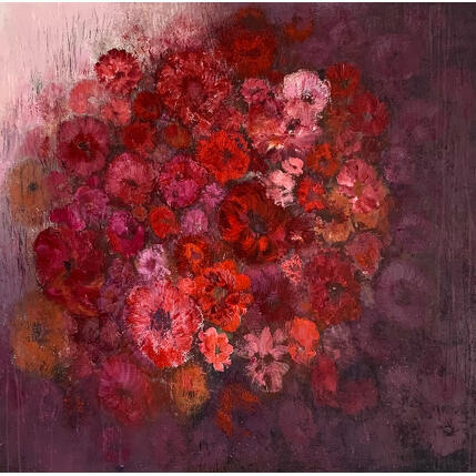 Painting Rubis garden by Rocco Sophie | Painting Raw art Acrylic, Gluing, Sand