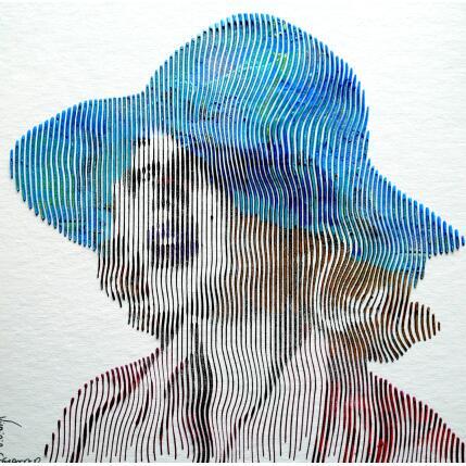 Peinture marilyn monroe iconique par Schroeder Virginie | Tableau Pop-art Acrylique Icones Pop