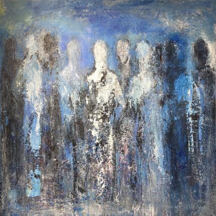 Painting Les chamans by Rocco Sophie | Painting Raw art Acrylic, Gluing, Sand