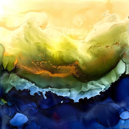 Painting 2831 COLIBRI by Depaire Silvia | Painting Abstract Acrylic Landscapes, Marine, Minimalist