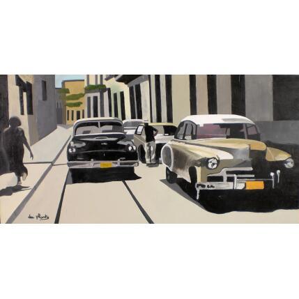 Peinture Passante et Voiture par Du Planty Anne | Tableau Figuratif Acrylique