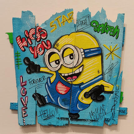 Peinture ideal par Molla Nathalie | Tableau Pop-art Acrylique, Posca Icones Pop