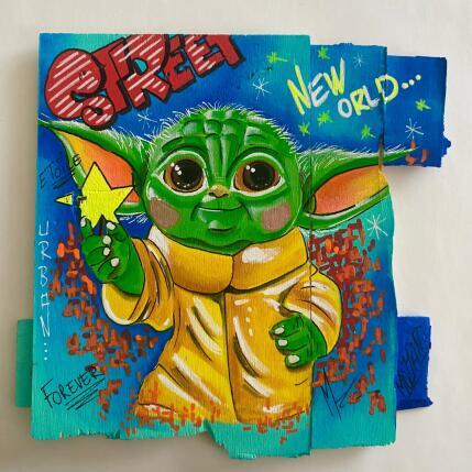 Pintura Étoile por Molla Nathalie  | Pintura Pop art Acrílico, Madera, Posca Iconos pop