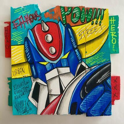 Pintura Pow  por Molla Nathalie  | Pintura Pop art Acrílico, Madera, Posca Iconos pop