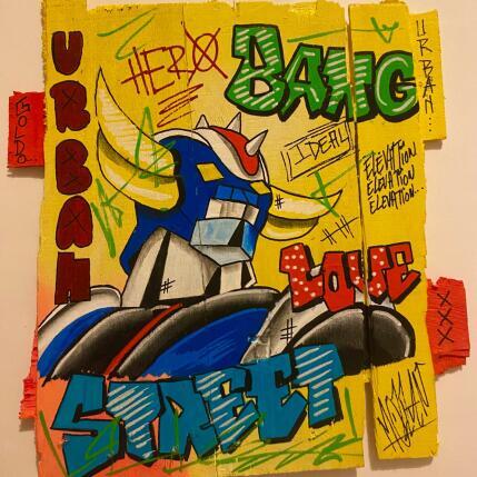 Pintura Projection por Molla Nathalie  | Pintura Pop art Acrílico, Madera, Posca Iconos pop