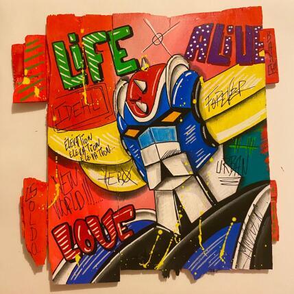 Pintura REGARD  por Molla Nathalie  | Pintura Pop art Acrílico, Madera, Posca Iconos pop