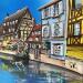 Painting Balade à Colmar by Touras Sophie-Kim | Painting Realism Still-life Oil