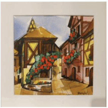 Peinture Maisons à Éguisheim par Langlois Jean-Luc | Tableau