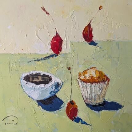 Painting Café avec des cerises by Tomàs | Painting