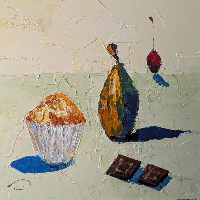 Painting Chocolat by Tomàs | Painting Impressionism Still-life Oil