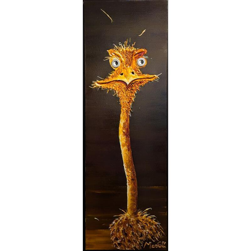 Gemälde Matriarcus von Moogly | Gemälde Art brut Acryl, Harz, Pigmente Tiere