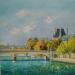 Peinture Paris l'automne par Sannier Daniel | Tableau Impressionnisme Paysages Huile