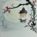Peinture Lantern par Du Mingxuan | Tableau Figuratif Paysages Aquarelle Encre