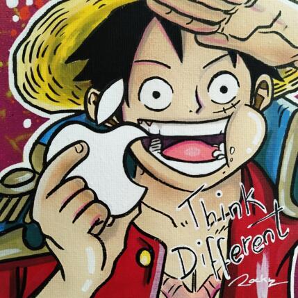 Pintura Think different  por Rocky Chaplin | Pintura Pop art Acrílico Iconos pop