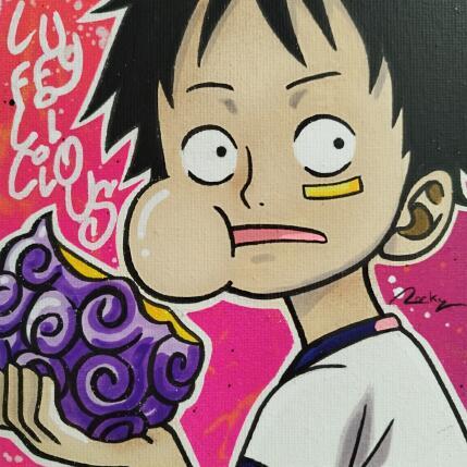 Pintura Luffylicious por Rocky Chaplin | Pintura Pop art Acrílico Iconos pop