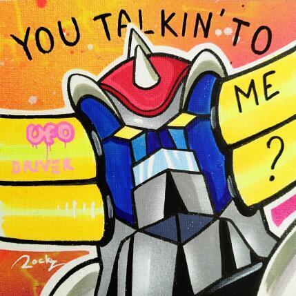 Pintura UFO Driver por Rocky Chaplin | Pintura Pop art Acrílico Iconos pop