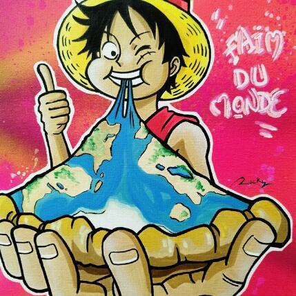 Peinture Faim du monde par Rocky Chaplin | Tableau