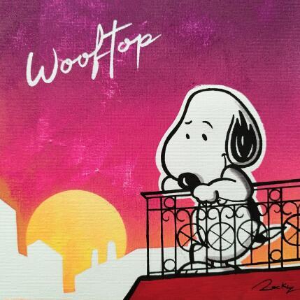 Peinture Wooftop  par Rocky Chaplin | Tableau