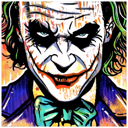 Painting Joker by Rocky Chaplin | Painting