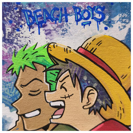 Gemälde Beach boys von Rocky Chaplin | Gemälde