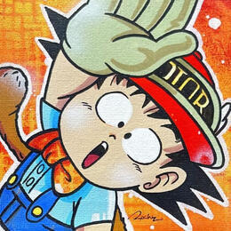 Painting Old boy by Rocky Chaplin | Painting