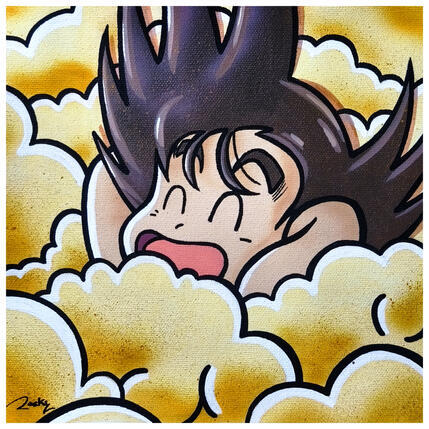 Gemälde Nuage magique  von Rocky Chaplin | Gemälde