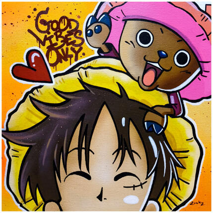 Pintura Good vibes only  por Rocky Chaplin | Pintura