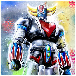 Pintura Géant d'acier por Rocky Chaplin | Pintura