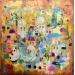 Painting Au bord du Gange by Bastide d´Izard Armelle | Painting Abstract