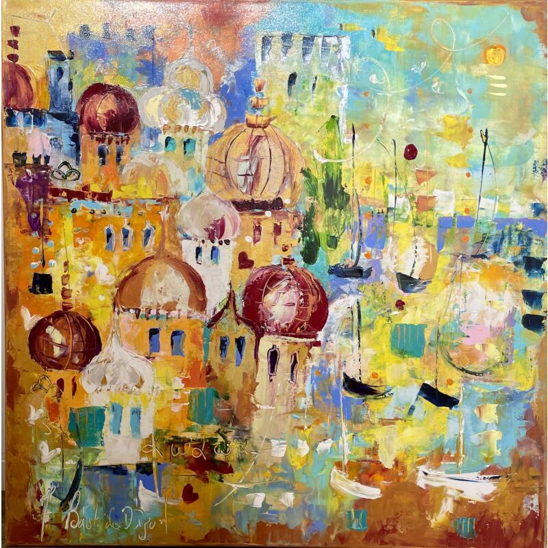 Painting Sur le Nil mystérieux by Bastide d´Izard Armelle | Painting Abstract