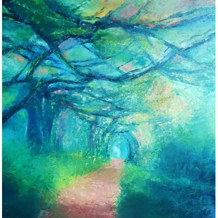 Peinture Entre les branches par Levesque Emmanuelle | Tableau  Huile