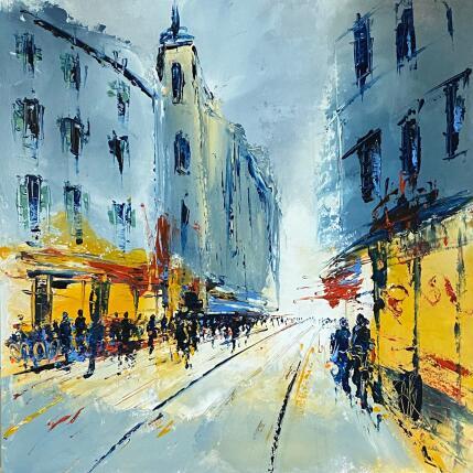 Gemälde Passage en ville von Raffin Christian | Gemälde Figurativ Öl Urban